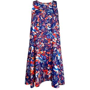 Afyco 5Fin Summer tropical midi dress